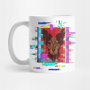 Pharaonic Cat In The Matrix Mug